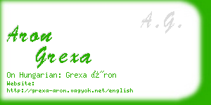 aron grexa business card